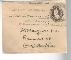 51954 ) Cover India Postmark Kottaiyur 1935 - Covers