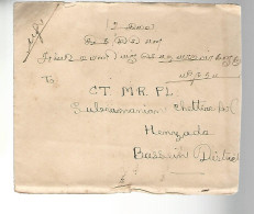 51959 ) Cover India Postmark  - Enveloppes