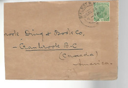 51969 ) Cover India Postmark   - Enveloppes