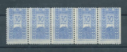 1920 TIMBRE LOCAL EN BANDE DE 5 - Andere & Zonder Classificatie