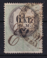 AUSTRIA 1854 - Canceled - Stempelmarke Der 1. Ausgabe C.M. - 6kr - Fiscales