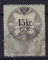 AUSTRIA 1854 - Canceled - Stempelmarke Der 1. Ausgabe C.M. - 45kr - Fiscale Zegels