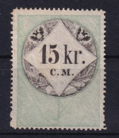 AUSTRIA 1854 - MLH - Stempelmarke Der 1. Ausgabe C.M. - 15kr - Steuermarken