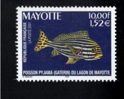 1836313212 MAYOTTE 2001 SCOTT 150  (XX) POSTFRIS MINT NEVER HINGED   -  FAUNA - PAJAMA FISH - Comores (1975-...)