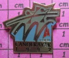 1115C Pin's Pins / Beau Et Rare / SPORTS / CANOE KAYAK CAEN 1992 - Canoeing, Kayak