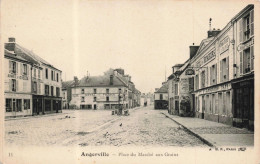 91 - ANGERVILLE - S21169 - Place Du Marché Aux Grains - Hôtel De France Voyageurs - Angerville