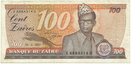 Zaïre - 100 Zaïres - 30.6.1983 - Pick 29.a - Sign. 6 - Mobutu - Zaïre