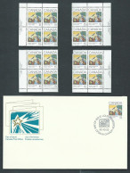 Canada # 870 Match Set MNH Varieties + FDC - Christmas 1980 - Greeting Cards - Blocks & Kleinbögen