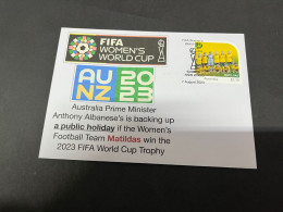 10-8-2023 (2 T 10) FIFA Women's Football World Cup - Australian PM Backing-up A Public Holiday If Matildas Win FIFA Cup! - Autres & Non Classés