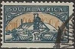 SOUTH AFRICA 1948 Gold Mine - 1½d. - Green And Buff FU - Used Stamps