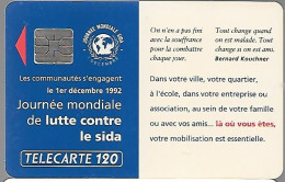 CARTE-PUCE-PUBLIC-F310B-120U-SO4-12/1992-SIDA INFO-Série N° A 2C6981-60000ex-Utilisé-TBE-RARE - 1992