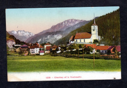 Suisse - 1035 - CHARMEY Et La HOCHMATTE - Vue Générale Sur Le Village Et Sur L'Eglise ( Librairie Ch. Morel N° 1035) - Charmey