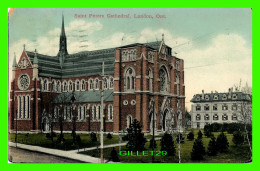 LONDON, ONTARIO - SAINT PETERS CATHEDRAL -  TRAVEL IN 1909 -  RED STAR NEWS CO - - London