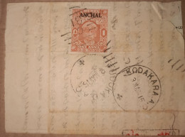 India Cochin State Letter C31 Postmark, Condition As Per The Scan - Cochin