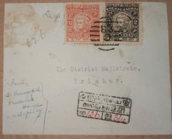 India Cochin State Letter C23 Postmark, Condition As Per The Scan - Cochin