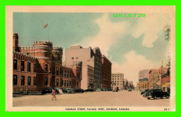 LONDON, ONTARIO - DUNDAS STREET, FACING WEST - ANIMATED WITH OLD CARS - BOND STREET SERIES -  PUB, BY VALENTINE-BLACK C - Londen