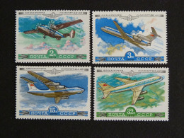 RUSSIE RUSSIA ROSSIJA URSS CCCP YT PA 138 à 141 ** MNH - AEROFLOT AVION PLANE - Ungebraucht