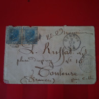 LETTRE ITALIE GENOVA POUR TOULOUSE - Storia Postale