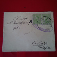 LETTRE ROUMANIE POUR VERVIERS BELGIQUE - Covers & Documents