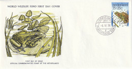 NEDERLAND (Pays-Bas) - 2 Env. FDC, WWF, Grenouille , Hérisson - 1976 - Médaillier Franklin N° 5-6 - FDC