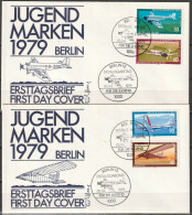 Berlin FDC 1979 Nr.592 - 595 Jugend Luftfahrt ( D 4344 ) Günstige Versandkosten - 1971-1980