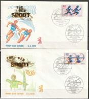 Berlin FDC 1979 Nr.596 - 597 Sporthilfe Staffellauf, Bogenschießen ( D4351 ) Günstige Versandkosten - 1971-1980