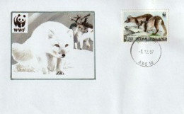 Le Renard Arctique (espèce Menacée) WWF , Sur Lettre De Finlande - Briefe U. Dokumente