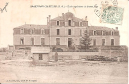 ARGENTON-CHATEAU (79) Ecole Supérieure De Jeunes Filles En 1906 - Argenton Chateau