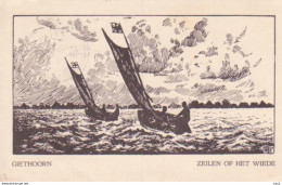 Giethoorn Zeilen Op Het Wiede Tekening RY16585 - Giethoorn