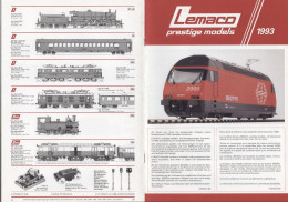 Catalogue LEMACO Prestige Models 1993 Neuheiten Nm N HOm HO O I IIm - En Français Et Allemand - Französisch