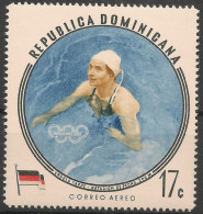 DOMINICANA 1960 - 1v - MNH - Ursula Happe - Germany - Melbourne Olympics - Natation - Schwimmen - Swimming - Natación - Ete 1956: Melbourne