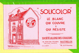 BUVARD & Blotting Paper : SOLICOLOR   Le Blanc Qui Couvre  WATRELOS TOURCOING  Rose - Verf & Lak
