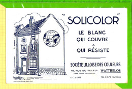 BUVARD & Blotting Paper : SOLICOLOR   Le Blanc Qui Couvre  WATRELOS TOURCOING  Blanc - Farben & Lacke