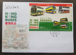 Hong Kong Buses 2013 Bus Transport Vehicle (FDC) - Storia Postale