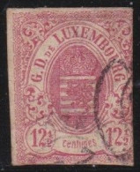 Luxembourg    .   Y&T     .    7  (2 Scans)      .    O    .       Oblitéré - 1859-1880 Coat Of Arms