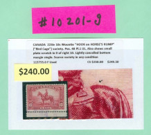 Mounted Police Montée; GRC / RCMP; Gendarmerie Timbre Scott # 223 Stamp; Variété Cage D'oiseau (10201-G) - Lettres & Documents