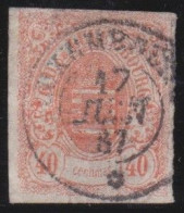 Luxembourg    .   Y&T     .    23  (2 Scans)      .    O    .       Oblitéré - 1859-1880 Armarios