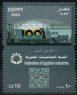 Egypt - 2022 100 Years Of Federation Of Egyptian Industry - Complete Issue - MNH - Nuovi
