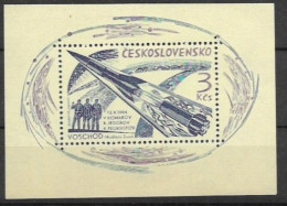 CSSR Mnh ** 1964 5 Euros Space Sheet - Blokken & Velletjes