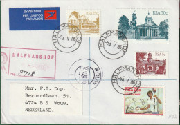 Zuid Afrika 1986, Registered Letter From Halfmanshof To Wouw, Netherland - Cartas & Documentos