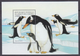 1999 Comoro Islands 1646/B415 Marine Fauna - Penguins 9,00 € - Pingouins & Manchots