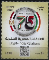 Egypt / Egypte / Ägypten / Egitto - 2022 The 75th Anniversary Of Diplomatic Relations With India - Complete Issue - MNH - Nuovi