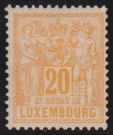 Luxembourg    .   Y&T     .    53  .    12½x12½      .    *    .      Neuf Avec Gomme - 1882 Allégorie
