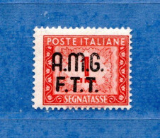 (Riz) TRIESTE A **-1947-49 - SEGNATASSE. Lire. 1. Unif. 5.  MNH**. - Taxe