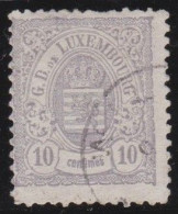 Luxembourg    .   Y&T     .    41    .    12½x12      .    O    .      Oblitéré - 1859-1880 Armoiries