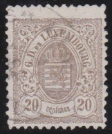 Luxembourg    .   Y&T     .    44    .    12½x12      .    O    .      Oblitéré - 1859-1880 Stemmi