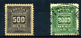 Brasil (Tasas) Nº 34, 38. Año 1906/10 - Portomarken