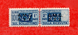 (Riz) TRIESTE A **-1947-48 - PACCHI POSTALI. Lire.100. Unif. 9.  MNH**. - Pacchi Postali/in Concessione