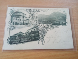 Gruß Aus Telfs Gasthof Zur Post Litho - Telfs