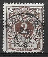 OBP44 Cu, Gestempeld Met Dunne B In Belgique - 1849-1900